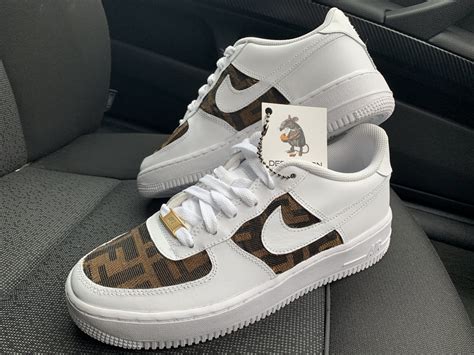 air force 1 custom fendi|CUSTOM FENDI AIR FORCE 1 .